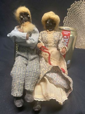 Handmade Mammy & Pappy Bendable Dolls
Keywords: Black Americana;Antique;Collectable;Black Dolls;eldred;allcpgphotos