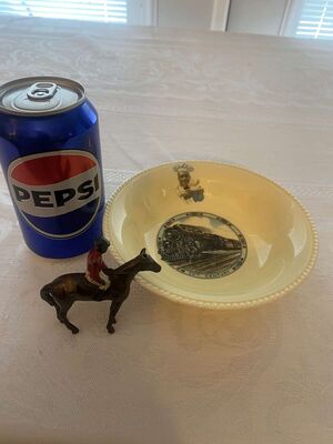 Antique Cream of Wheat Bowl Railroad Bowl USA Premium Giveaway Bowl & Antique Black Americana Black Jockey on Horse Miniature Japan
Keywords: Black Americana; Antique;Collectable;eldred;allcpgphotos