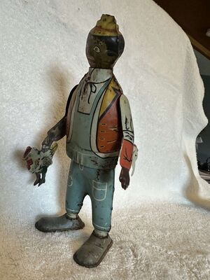 Antique Chicken Snatcher Windup Toy Hey-Hey The Chicken Snatcher Louis Marx & Co. Antique Toy
Keywords: Black Americana; Antique;Collectable;eldred;allcpgphotos