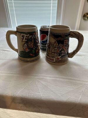 Anheuser Busch Budweiser Steins, 1992 Erin Go Bud Beer Stein & Budweiser Octoberfest Beer Stein #12415
Keywords: Vintage;Anheuser Busch Budweiser Steins;1992 Erin Go Bud Beer Stein;Budweiser Octoberfest Beer Stein #12415;Breweriana;eldred;allcpgphotos