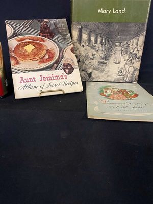 1935 Aunt Jemima Album of Secret Recipes, Southern Recipes & New Orleans Cuisine Cookbook
Keywords: Antique;Black Americana;Cookbooks;New Orleans;eldred;allcpgphotos