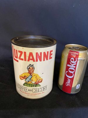 Vintage Black Americana Luzianne Coffee & Chicory Tin
Keywords: Antique;Vintage;Collectable;Black Americana;Luzianne;Tin;Coffee;eldred;allcpgphotos