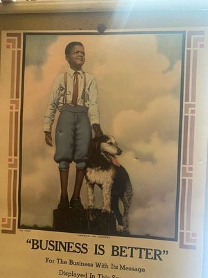 O.H.K. Lithograph 1904 Salesman's Sample Art Deco Boy w/Dog - Antique Black Americana
Keywords: Antique;Black Americana;Lithograph;Salesman's Sample;Art Deco;Black Boy;Dog;eldred;allcpgphotos