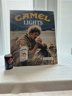 Vintage Camel Lights Sign Cigarette Advertising Sign
Keywords: Vintage;Advertising;Cigarette Sign;Camel Lights Sign;eldred;allcpgphotos